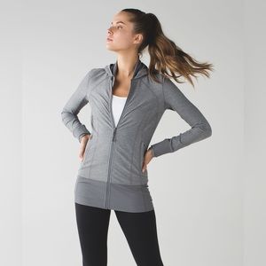 lululemon Daily Practice Jacket - Heather Slate - size 6